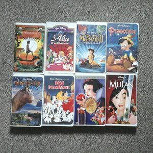 8 Disney Kids Movie VHS Tapes